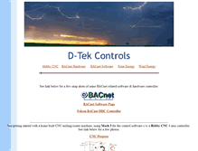 Tablet Screenshot of dtekcontrols.com